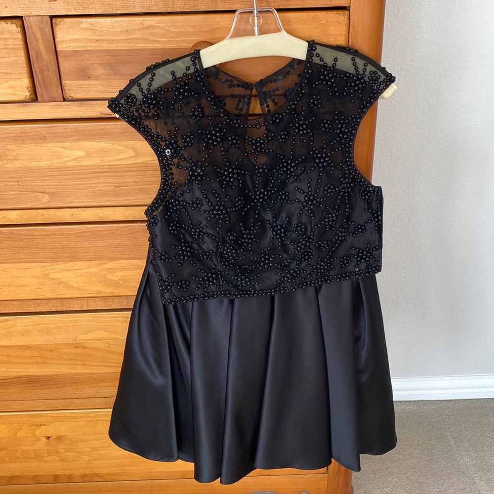 Black 2 piece evening dress